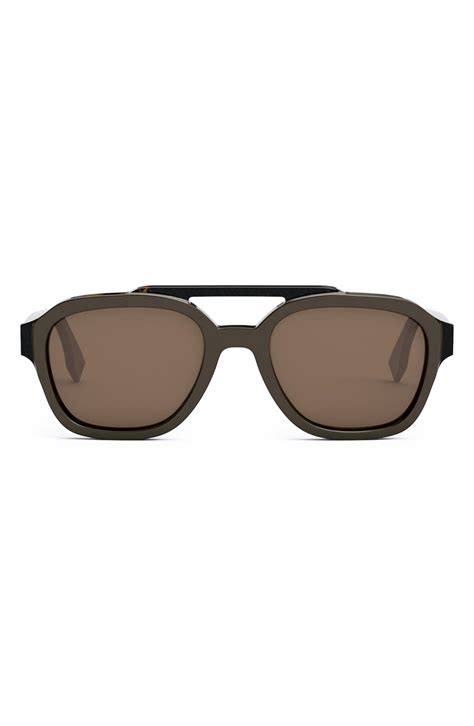 fendi aviator sunglasses|fendi round 52mm sunglasses.